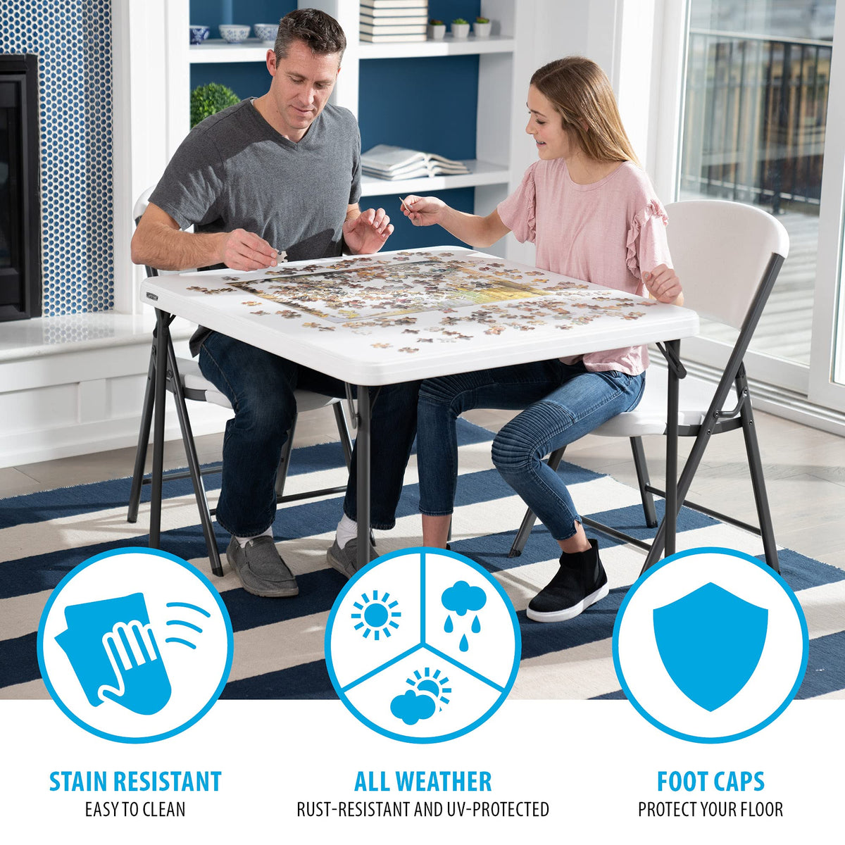 37-Inch Square Folding Card Table P695
