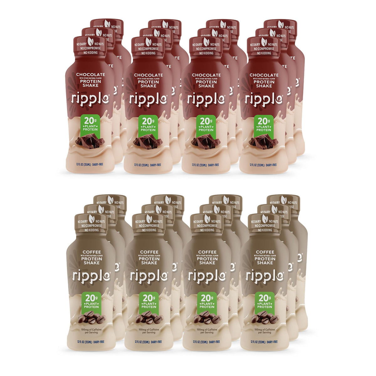 Chocolate Coffee Vegan Protein Shake 24 Pack O2147