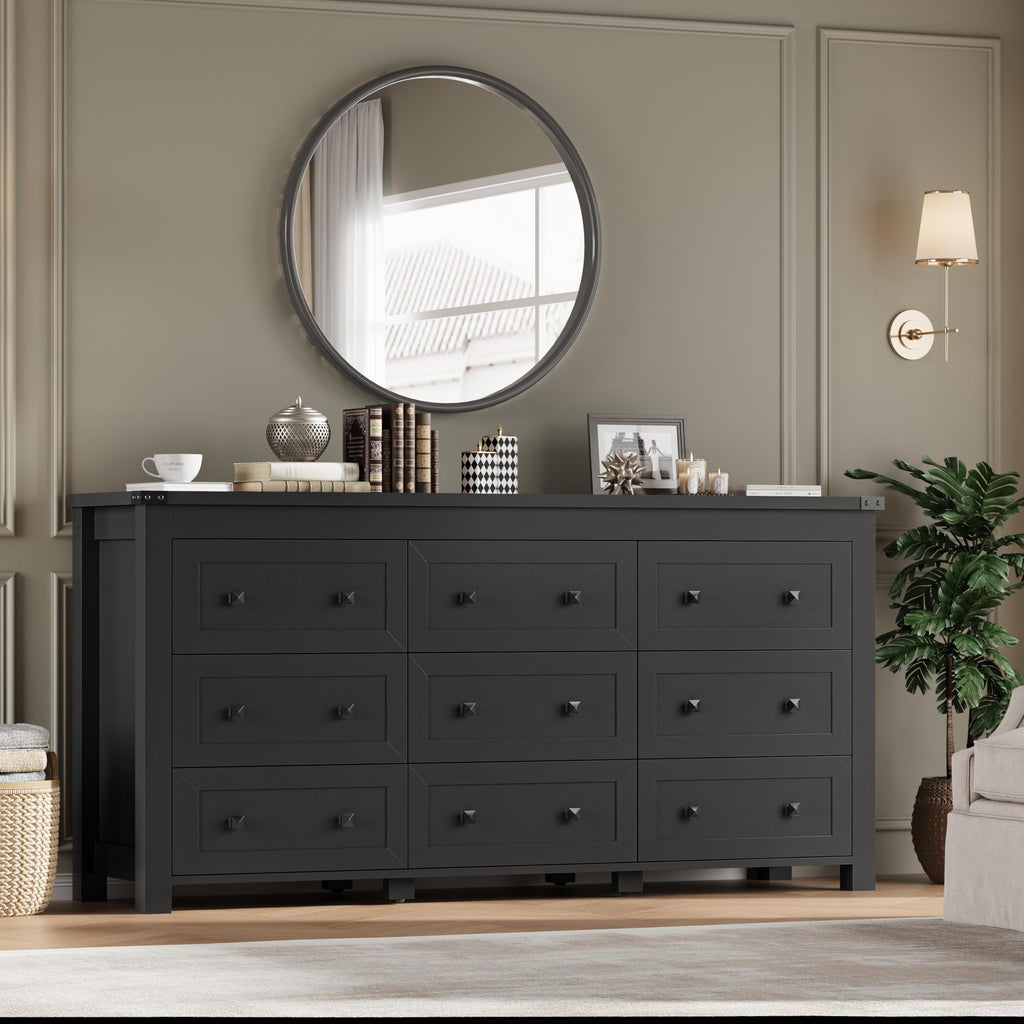 9 Drawer Wood Dresser Q368135