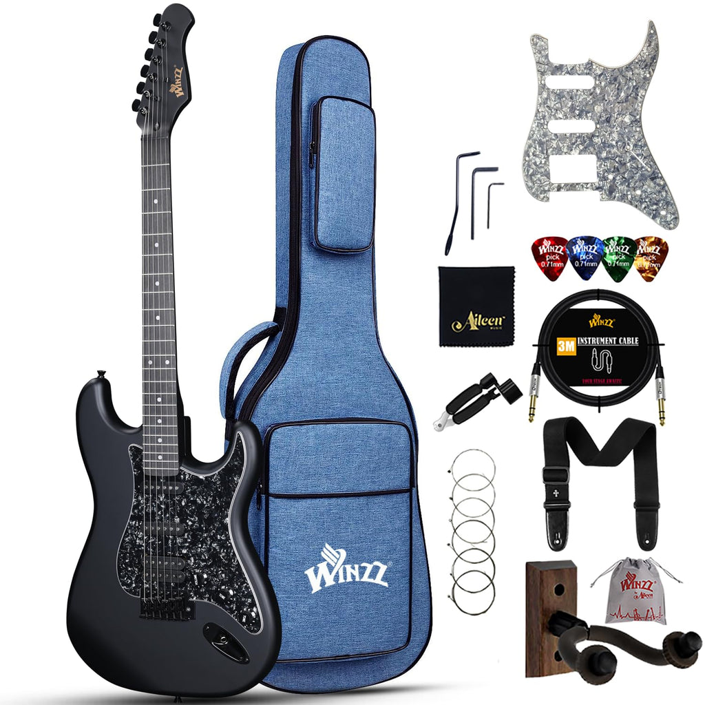Full Size HSS Electric Guitar with 12 Accessories Q18604