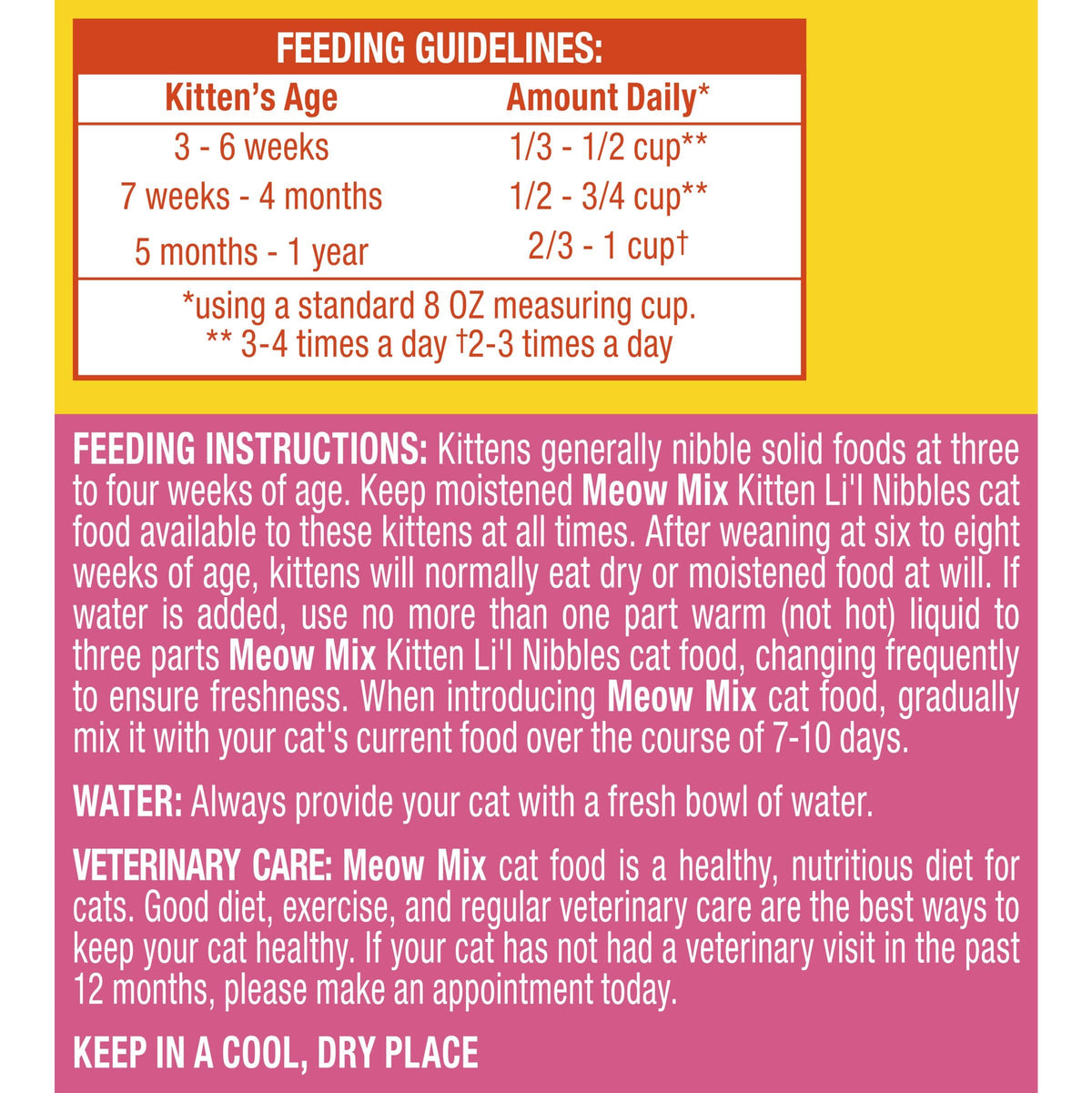 Dry Cat Food for Kittens, 4 Bags Q19847