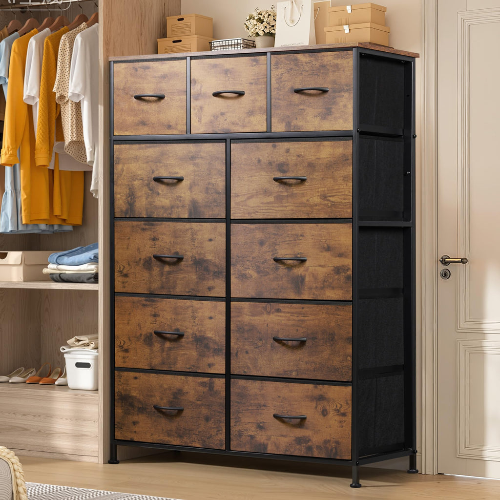 Entertainment Center with 11 Fabric Drawers O97597