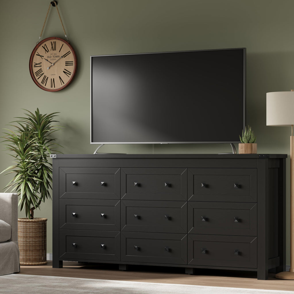 9 Drawer Wood Dresser Q368135