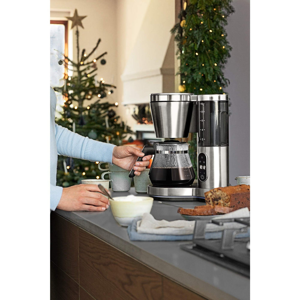 Filter Coffee Machine with Glass Carafe, 10 Cups, Timer, 1000W B686