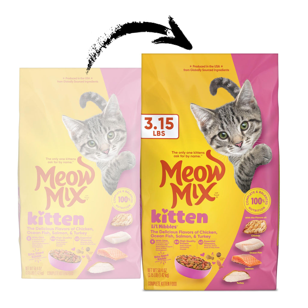 Dry Cat Food for Kittens, 4 Bags Q19847
