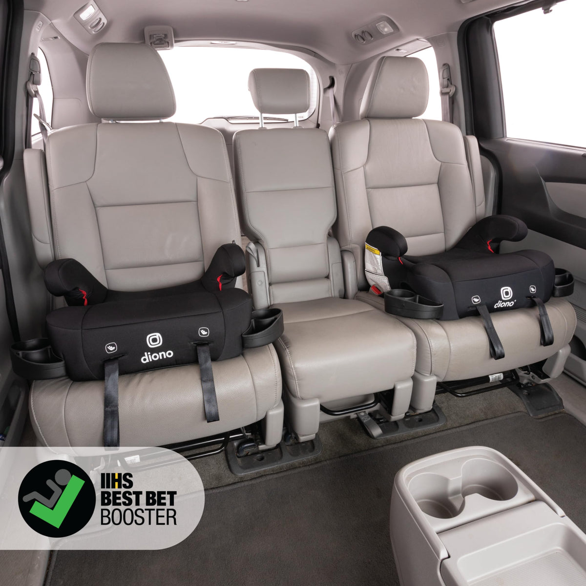 Black Backless Belt-Positioning Booster Seat M487