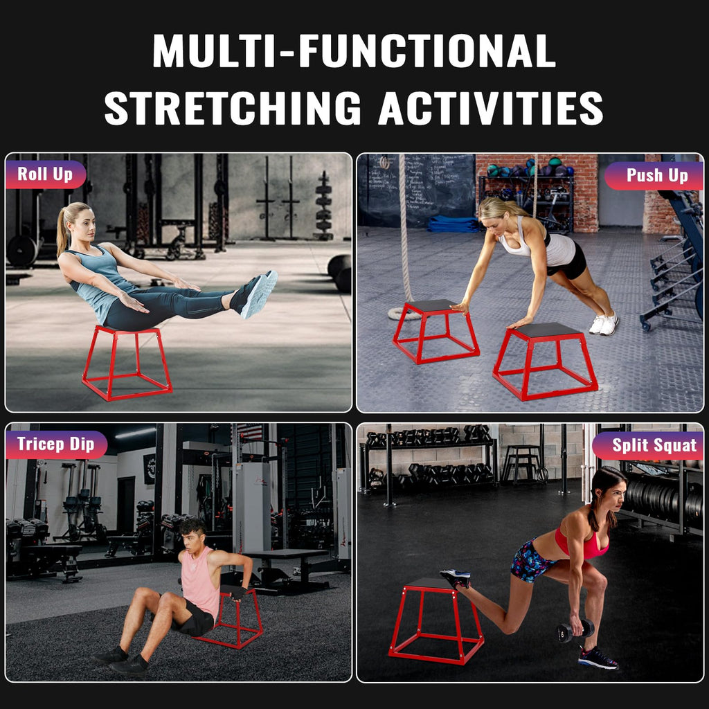 Adjustable Steel Plyometric Jump Box Set N814