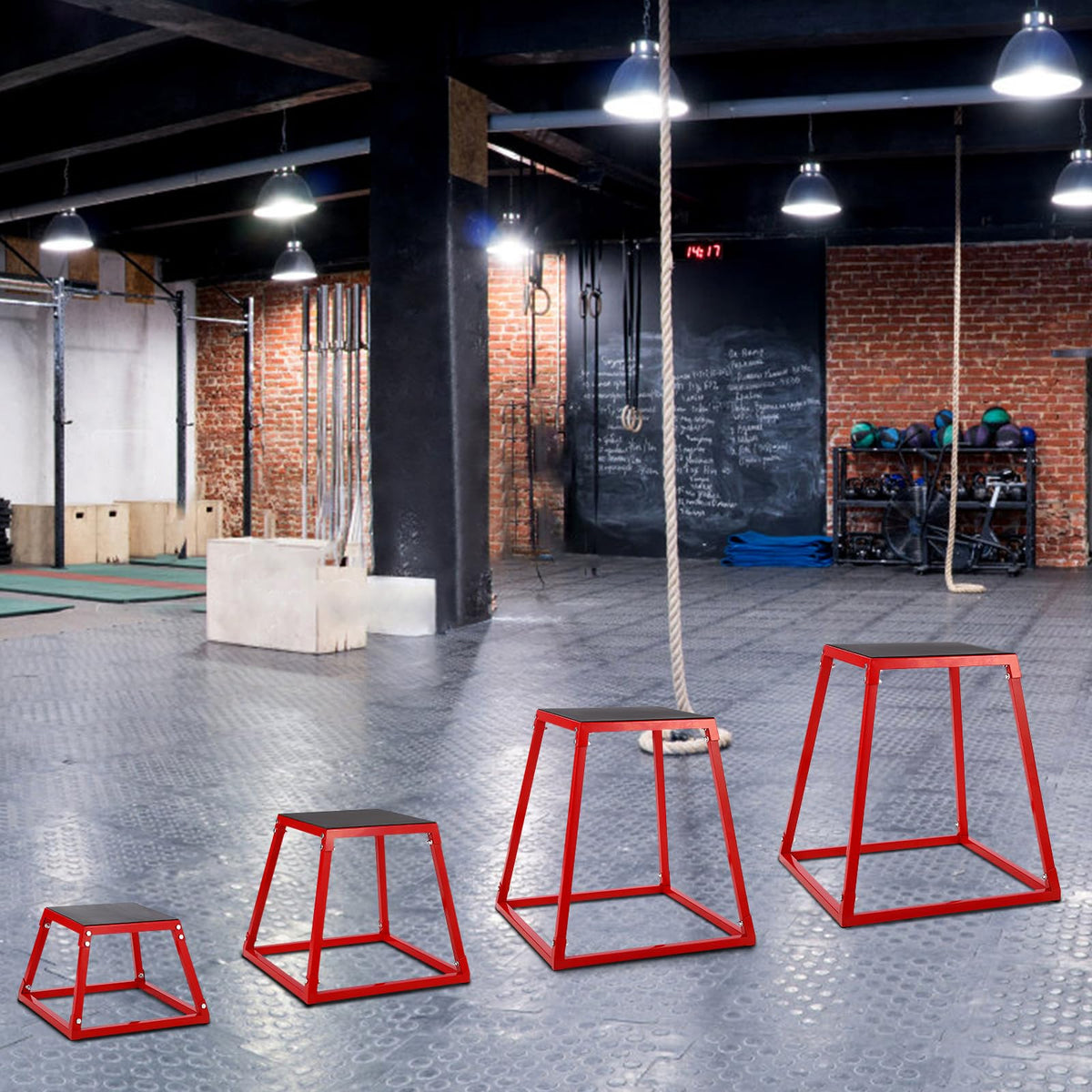 Adjustable Steel Plyometric Jump Box Set N814