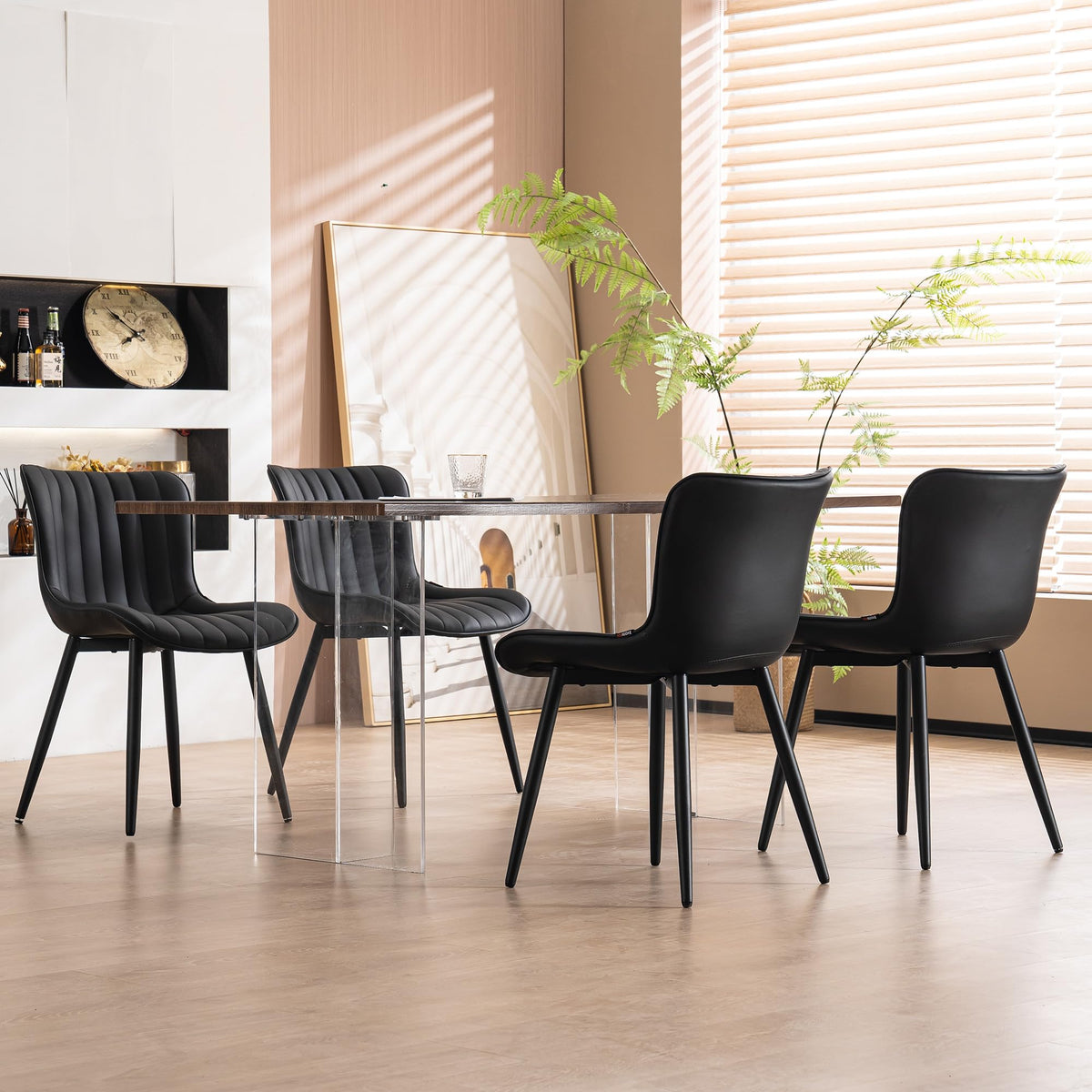 Black Dining Chairs Set of 2 R677146