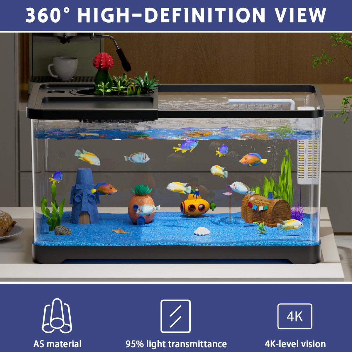 5.3 Gallon Fish Tank Starter Kit T57877