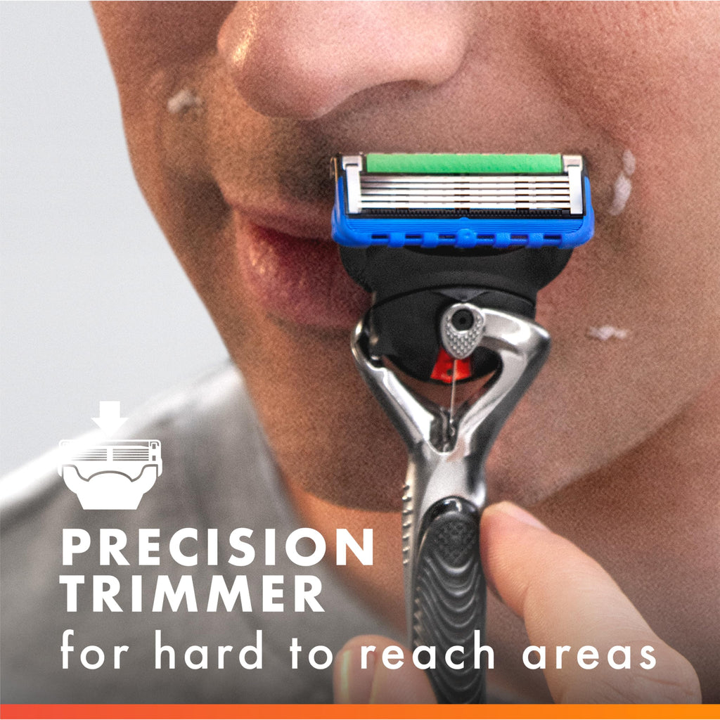 5-Blade Razor Blade Refills with Precision Trimmer, 10 Count Y52201