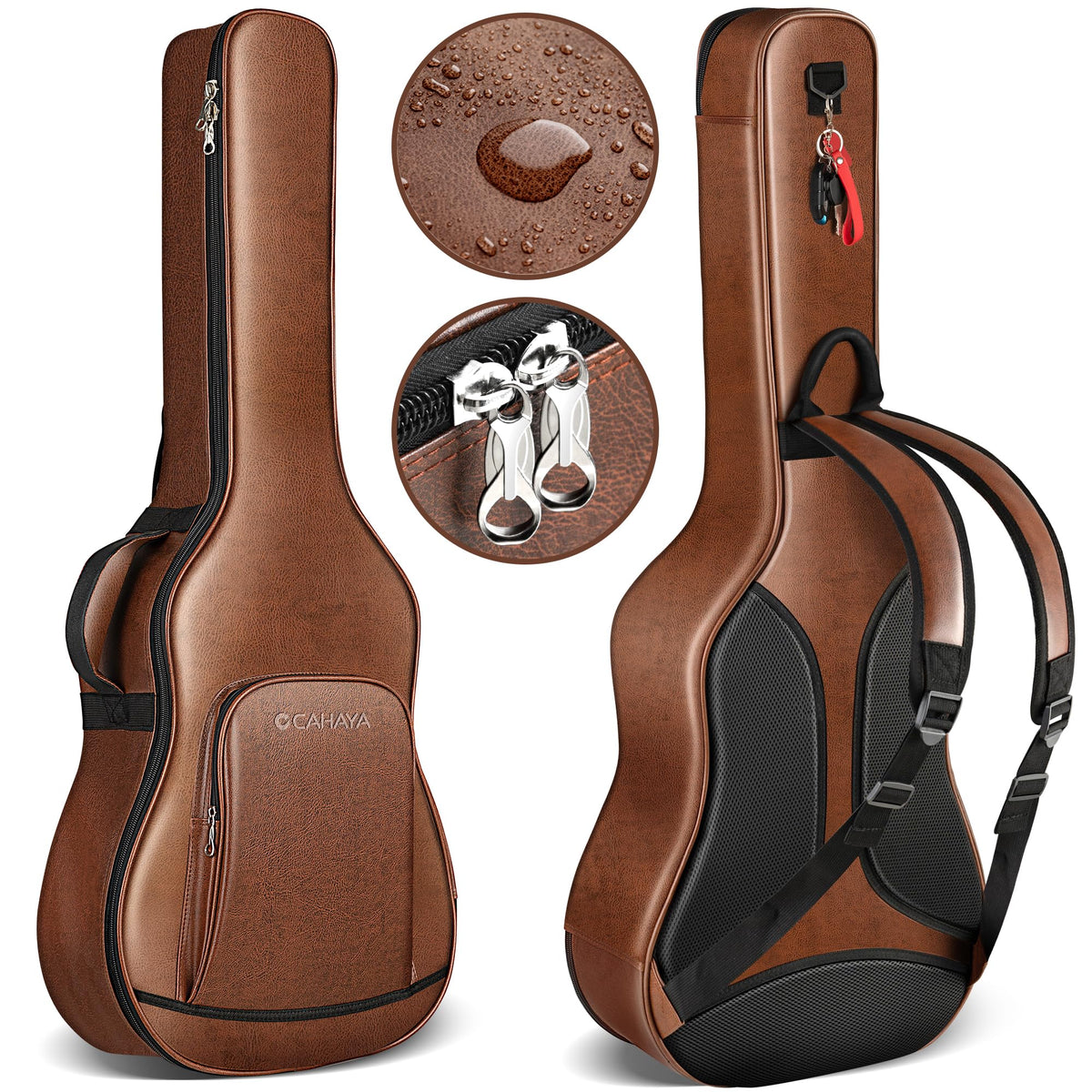0.8in Thick Padding Waterproof Acoustic Guitar Case M24681