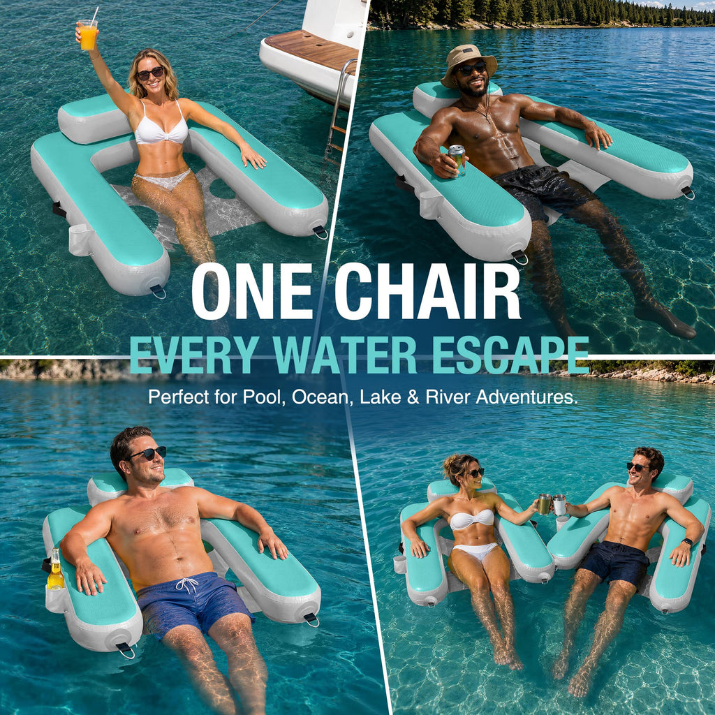 Inflatable Floating Chair with Cup Holder F33705