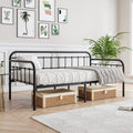 Black Twin Size Metal Daybed Frame M8138