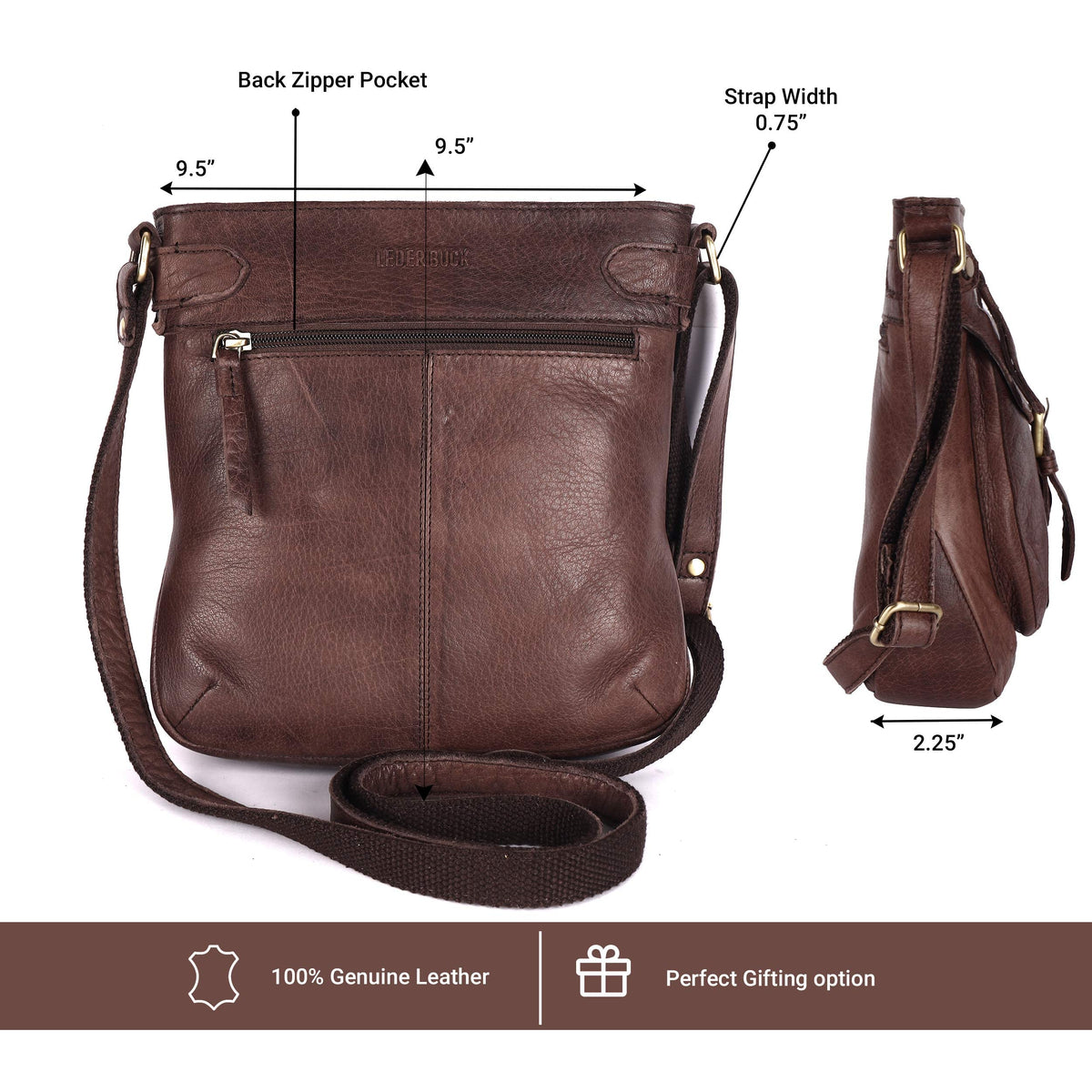 Real Leather Crossbody Handbags & Purses U71599